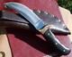 Vintage 1970s BUCK KALINGA Hunting Knife MICARTA Grips? Wrap-Flap Leather Sheath