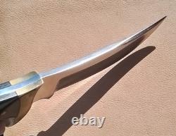 Vintage 1970s BUCK KALINGA Hunting Knife MICARTA Grips? Wrap-Flap Leather Sheath