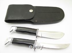 Vintage 1972-86 Buck 115 Twin Sportsman Set 103 118 Fixed Blade Hunting Knife