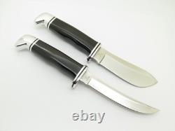 Vintage 1972-86 Buck 115 Twin Sportsman Set 103 118 Fixed Blade Hunting Knife