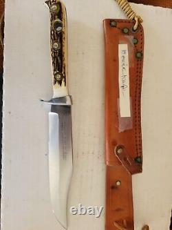 Vintage 1972 PUMA BOWIE KNIFE withOriginal Scabbard, NICE KNIFE READ DESP