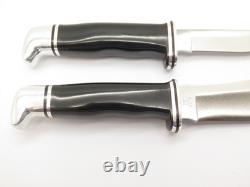 Vintage 1973-80 Buck 117 Trophy Set 103 116 Fixed Blade Hunting Sportsman Knife