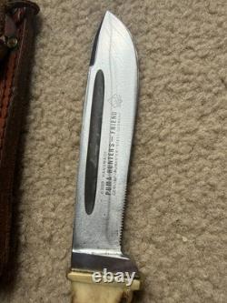 Vintage 1975 Puma Hunter's Friend 6398 Stag Knife Solingen Germany with Sheath