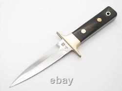 Vintage 1980s Al Mar Fang I Hattori Seki Japan Micarta Dagger Fixed Blade Knife