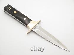 Vintage 1980s Al Mar Fang I Hattori Seki Japan Micarta Dagger Fixed Blade Knife