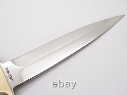 Vintage 1980s Al Mar Fang I Hattori Seki Japan Micarta Dagger Fixed Blade Knife