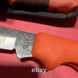 Vintage 1980s Case Blackhorn 3.5 2104L SAB SS Lockback folding Knife with Sheath