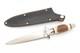 Vintage 1980s Valor Miami 491 Stag Seki Japan Short Commando Fixed Dagger Knife
