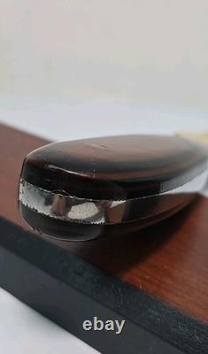 Vintage 1983 ANZA 8.5 FIXED BLADE KNIFE 4 Clip Point Blade With Leather Sheath