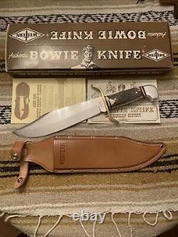 Vintage 1984 Western USA Red stag W49 Bowie Survival Knife WithOriginal Sheath/Box