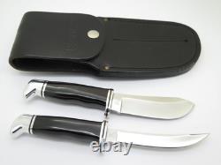 Vintage 1986 Buck 115 Twin Sportsman Set 103 118 Fixed Blade Hunting Knife
