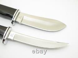 Vintage 1986 Buck 115 Twin Sportsman Set 103 118 Fixed Blade Hunting Knife