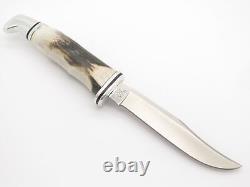 Vintage 1988 Buck 102 Woodsman Stag Fixed Blade Hunting Knife (2)