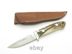 Vintage 1990s A. G. Russell Japan ATS-34 Stag 7.25 Fixed Loveless Hunting Knife