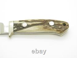 Vintage 1990s A. G. Russell Japan ATS-34 Stag 7.25 Fixed Loveless Hunting Knife