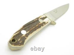 Vintage 1990s A. G. Russell Japan ATS-34 Stag 7.25 Fixed Loveless Hunting Knife