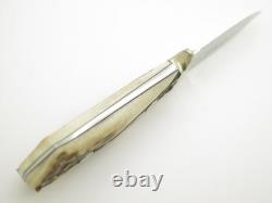 Vintage 1990s A. G. Russell Japan ATS-34 Stag 7.25 Fixed Loveless Hunting Knife