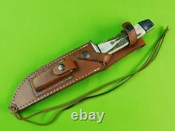 Vintage 1999 A. G. Russell Tak Fukuta Seki Japan Stag Bowie AUS8 Hunting Knife