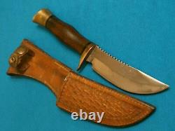 Vintage'60-70s Browning USA 4518 Hunting Skinning Bowie Knife Knives Old Sheath