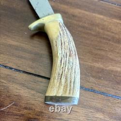 Vintage 60's Sheffield England Stag Hunting Knife Indian Ridge Fixed Blade