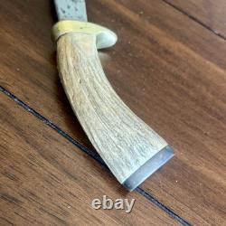 Vintage 60's Sheffield England Stag Hunting Knife Indian Ridge Fixed Blade