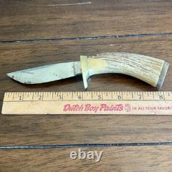 Vintage 60's Sheffield England Stag Hunting Knife Indian Ridge Fixed Blade