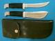 Vintage'68-72 Buck USA 115 Combo Twin Set Knives 103 118 Hunting Skinning Knife
