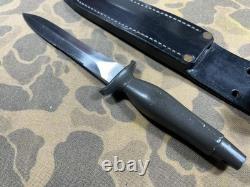 Vintage 80s Parker Brothers Japan Gerber MKII Clone dagger knife leather Sheath