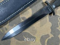 Vintage 80s Parker Brothers Japan Gerber MKII Clone dagger knife leather Sheath