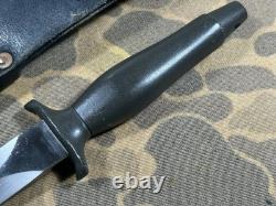 Vintage 80s Parker Brothers Japan Gerber MKII Clone dagger knife leather Sheath