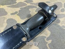 Vintage 80s Parker Brothers Japan Gerber MKII Clone dagger knife leather Sheath