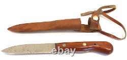 Vintage AB BAHCO SWEDEN Hunting Fishing Knife & Sheath Norway 248-4