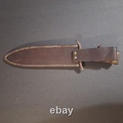 Vintage AC Michaels Hunting Knife With Custom Sheath