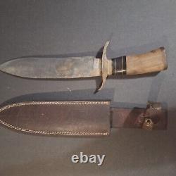 Vintage AC Michaels Hunting Knife With Custom Sheath