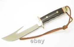 Vintage AG Russell Tak Fukuta Seki Japan Wood Fixed Bowie Hunting Knife (# 14)