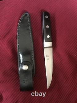 Vintage AL MAR TANKEN. Hunting / Fighting knife. Rare. Black wooden handle. +++