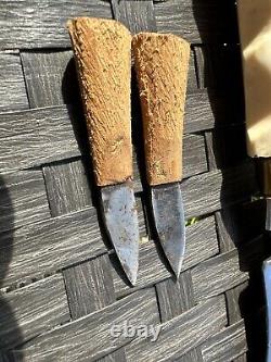 Vintage Antique Gurkha Knives With 2 Utility Knives Nepal