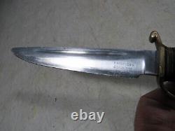 Vintage/Antique P Holmberg Eskilstuna Sweden Stainless Bone Handle Hunting Knife