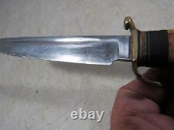 Vintage/Antique P Holmberg Eskilstuna Sweden Stainless Bone Handle Hunting Knife