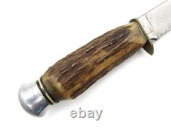 Vintage Anton Wingen Jr Othello Hunting Knife Stag Handle Solingen Germany