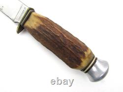 Vintage Anton Wingen Jr Othello Hunting Knife Stag Handle Solingen Germany