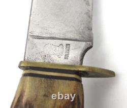 Vintage Anton Wingen Jr Othello Hunting Knife Stag Handle Solingen Germany