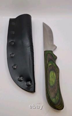 Vintage Anza USA 01 Fixed Blade Knife With Sheath Near Mint
