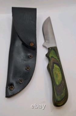 Vintage Anza USA 01 Fixed Blade Knife With Sheath Near Mint