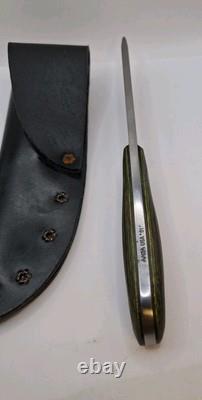 Vintage Anza USA 01 Fixed Blade Knife With Sheath Near Mint