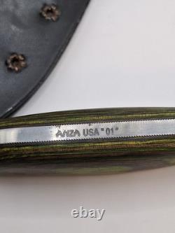 Vintage Anza USA 01 Fixed Blade Knife With Sheath Near Mint