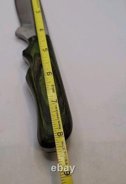 Vintage Anza USA 01 Fixed Blade Knife With Sheath Near Mint