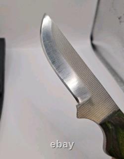 Vintage Anza USA 01 Fixed Blade Knife With Sheath Near Mint