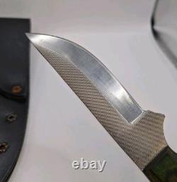 Vintage Anza USA 01 Fixed Blade Knife With Sheath Near Mint