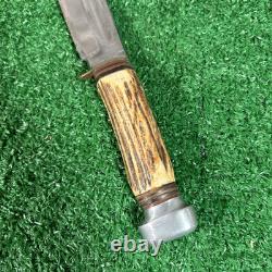 Vintage B Svoboda Solingen Cutlery Germany Stag Woodcraft Hunting Knife